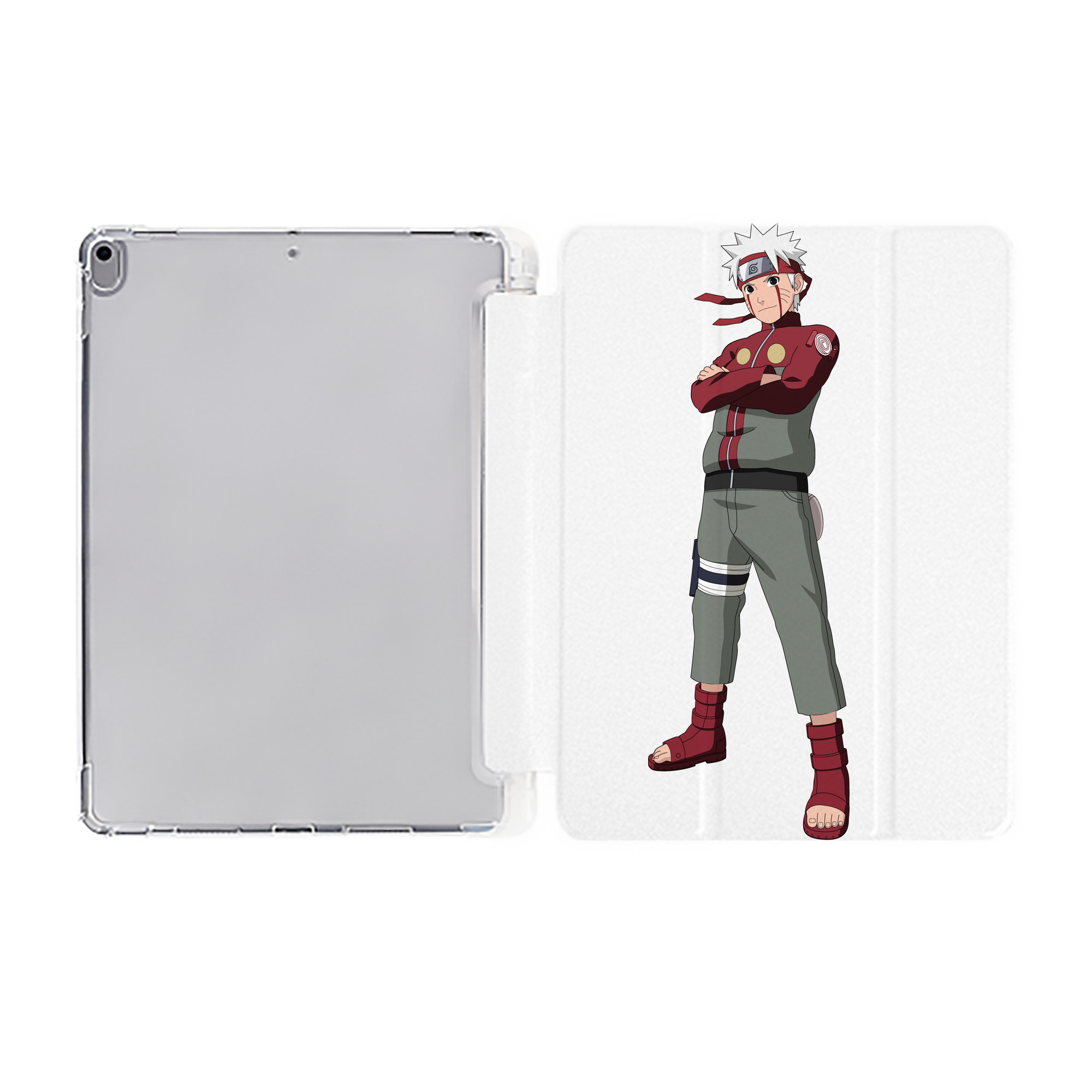 （画像用） NARUTO -ナルト- うずまき ナルト Uzumaki Naruto IPad ケース ペン収納付き 三つ折りスタンド PUレザー×シリコン 対応機種9.5/10.5/10.9インチ